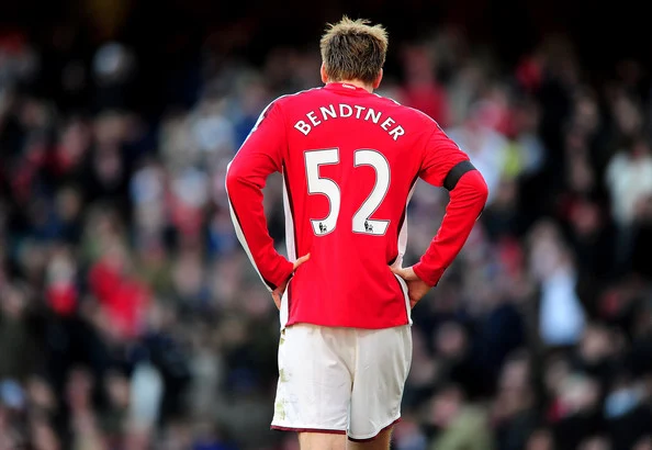 Nicklas Bendtner of Arsenal looks dejected after missing an easy chance during the Barclays Premier League match between Arsenal and Burnley at Emirates Stadium on March 6, 2010 in London, England