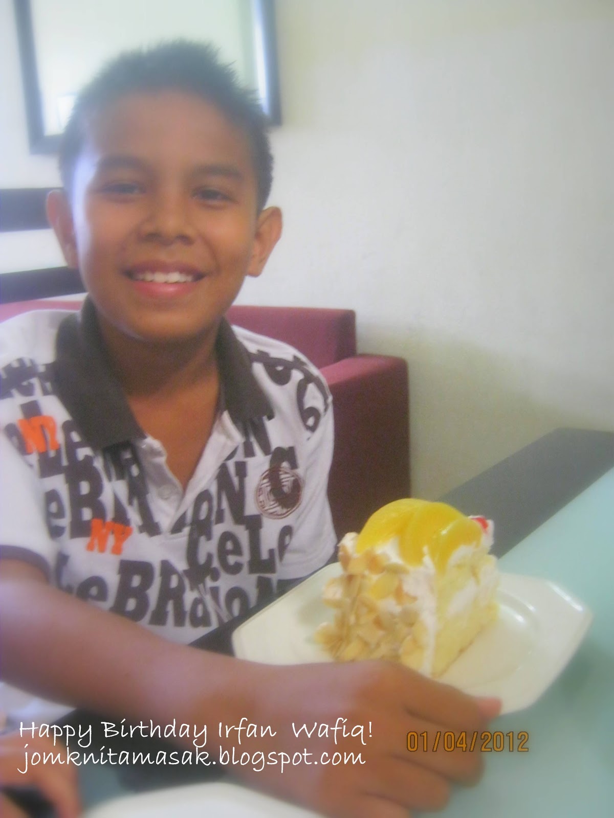 Jom Kak Nita Masak: Fruits Flan Cake for Irfan's Birthday