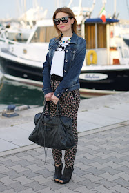 Balenciaga work, ethnic print baggy pants, Zara necklace, Fashion and Cookies