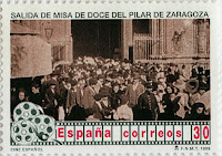 SALIDA DE MISA DE DOCE DEL PILAR DE ZARAGOZA