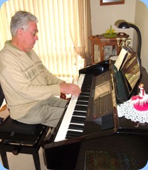 Jim Nicholson playing the Clavinova CVP-210