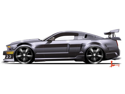 Wallpapers - Ford Mustang Shelby GT500KR KITT (Knight Rider)