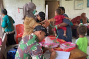 Bersama Puskesmas Arso Kota Satgas Pamtas Yonif 132/BS Sosialisasi Pencegahan Stunting Kepada Masyarakat Papua