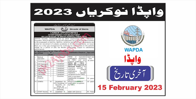 WAPDA Jobs 2023 – Government Jobs 2023