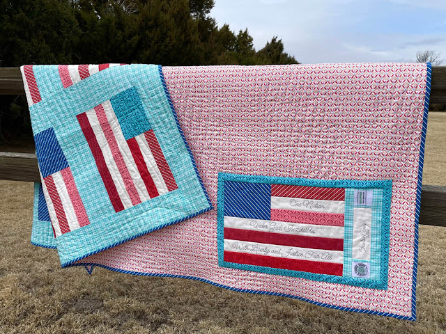 Flag Quilt By Thistle Thicket Studio. www.thistlethicketstudio.com