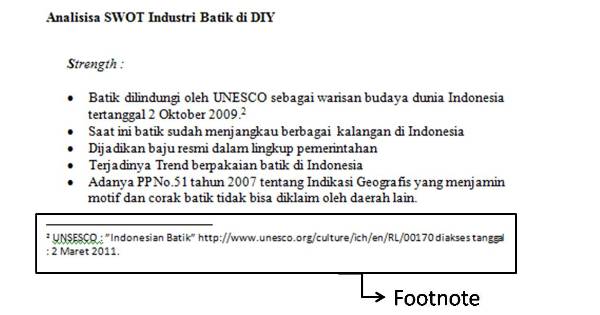 Cara Menulis Catatan Kaki atau Footnote ~ Fatchul Mu'in El 