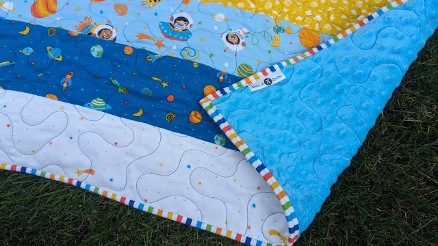 Flannel and minky baby quilt