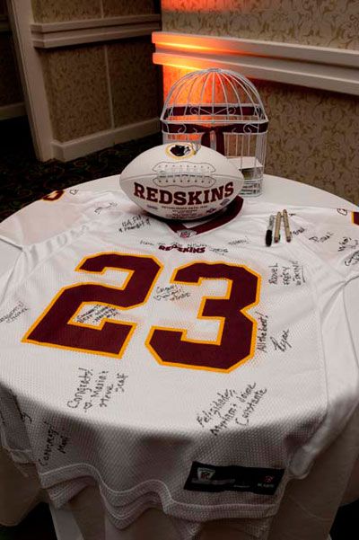 Planning a football-themed wedding? These ideas from www.abrideonabudget.com are GREAT!