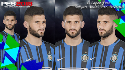 PES 2018 Faces Lisandro Lopez by Sofyan Andri