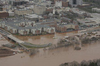 Hurricane Irene flooded the highway in 2011