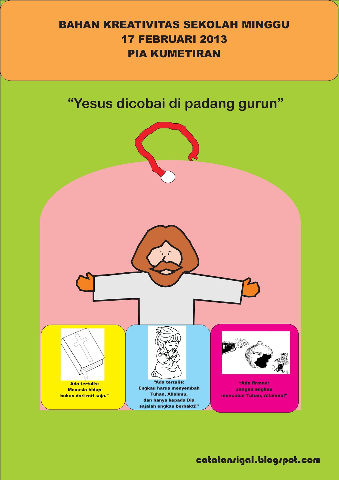 Catatan SiGal: Bahan Kreativitas Sekolah Minggu 17 