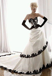 Wedding Dresses in White and Black