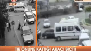 tır'ı kullanan sürücü karadeniz sahil yolundaki kavşağa geldiğinde