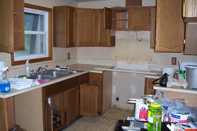 Refinishing Kitchen Cabinets Before And After