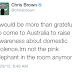  Aww... Chris Brown begs Australia's govt to let him into their country