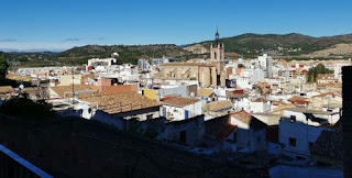 Vistas de Sagunto desde la entrada al Teatro Romano.