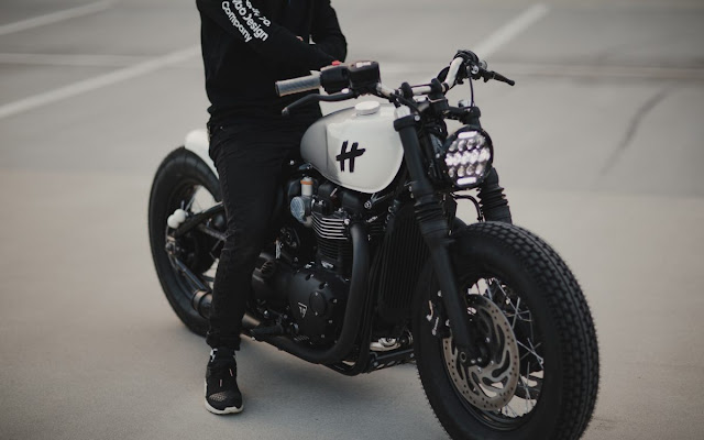 Triumph Bobber Black By Hookie Co. Hell Kustom