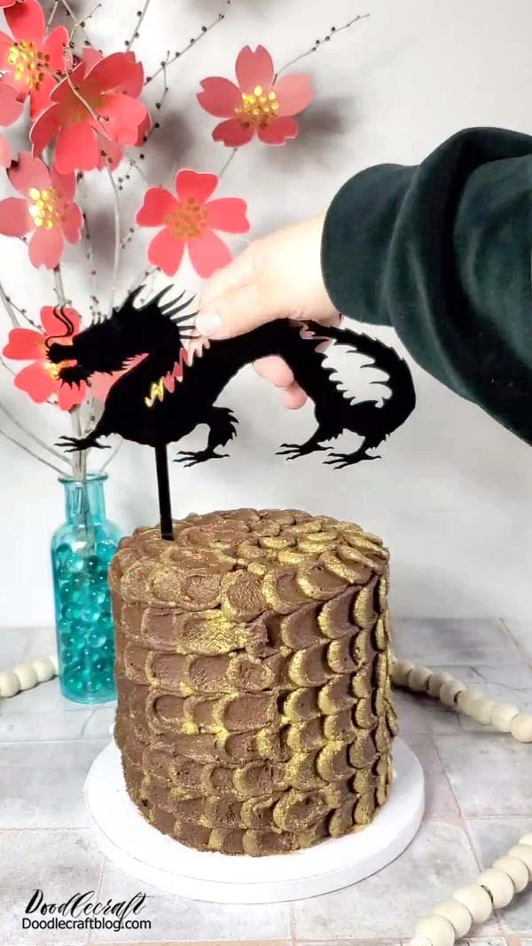 Carefully place the Chinese dragon cake topper atop your New Year's cake, and witness how it becomes the focal point of attention, symbolizing strength, good fortune, and the vibrant spirit of Chinese traditions.    This handmade masterpiece, crafted with the precision of the xTool S1, serves as a unique and meaningful addition to your Chinese New Year celebration, blending modern technology with ancient cultural symbolism.