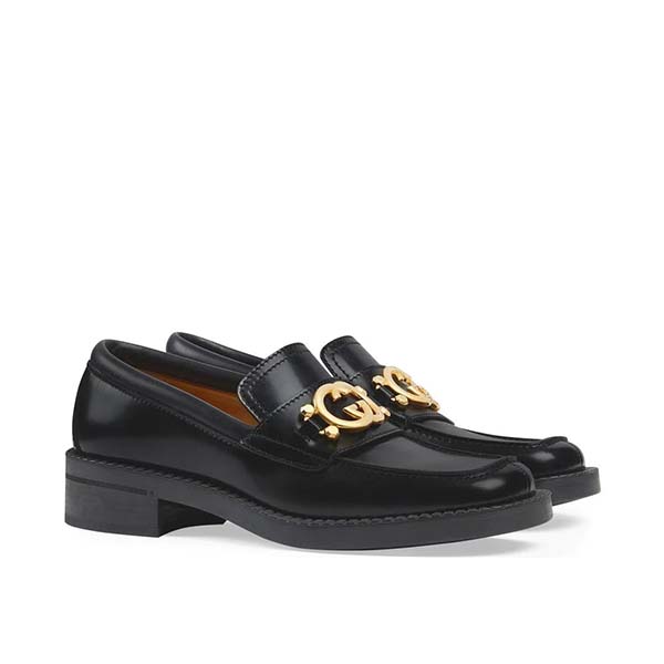 Giày loafer da Gucci