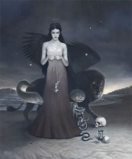 Tom Bagshaw ilustrações mulheres sombrias surreais sensuais