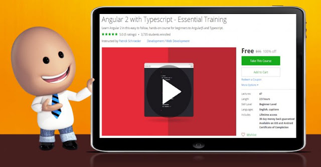 [100% Off] Angular 2 with Typescript - Essential Training| Worth 95$