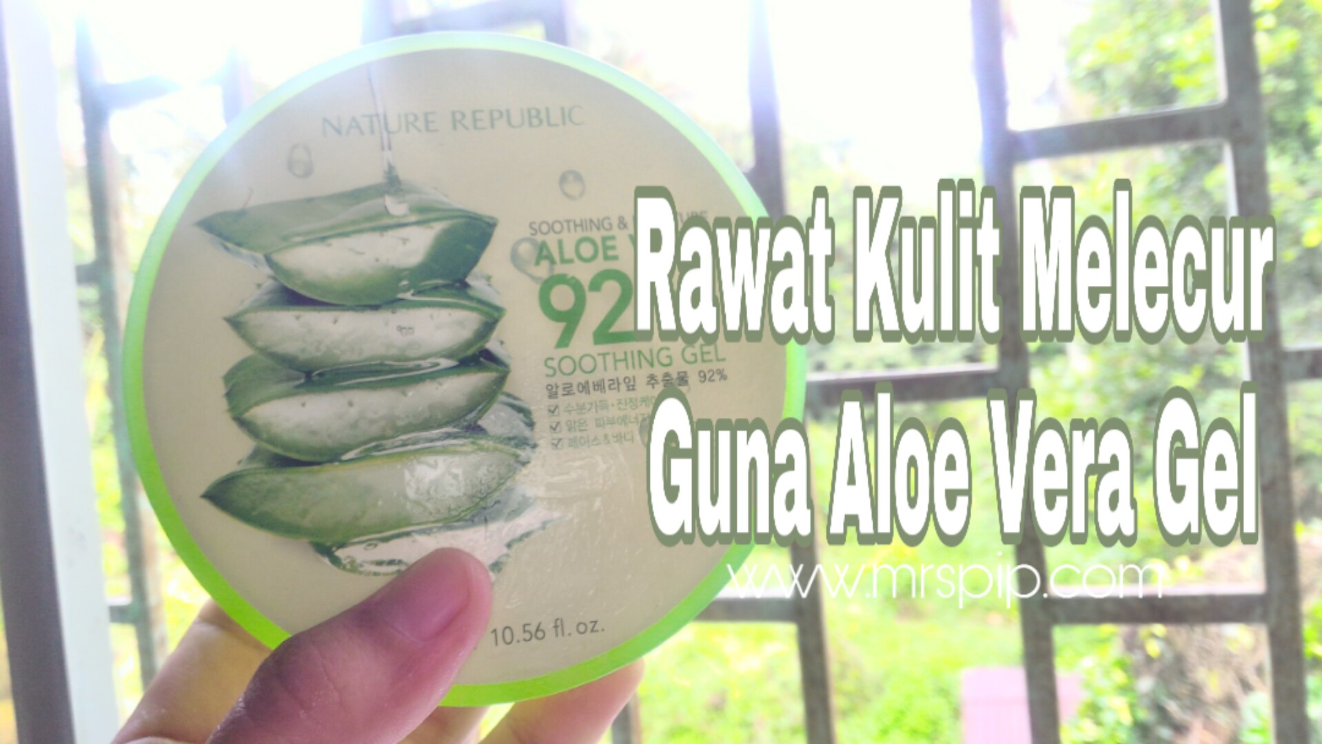 rawat kulit melecur guna aloe vera gel