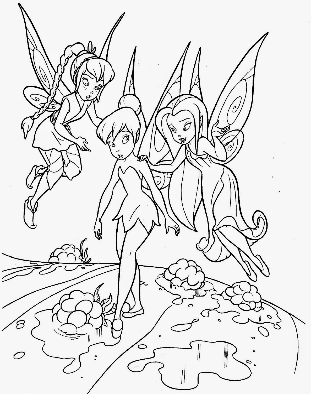 Tinkerbell Coloring 1