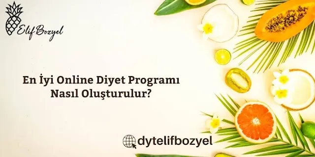 En İyi Online Diyet Programı Nasıl Oluşturulur - Diyetisyen Elif Bozyel