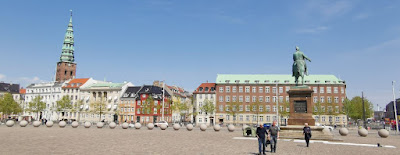 La plaza del Palacio de Christiansborg.