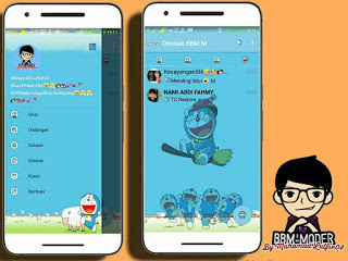 BBM MOD DORAEMON V3.0.0.18 Apk Terbaru Update