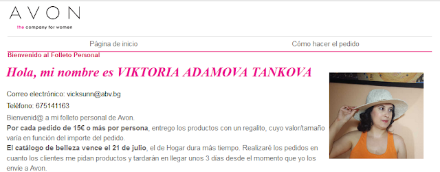  Mi página de distribuidora AVON