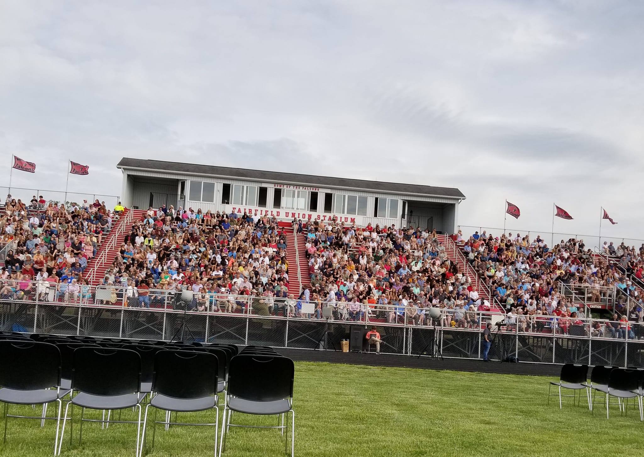 crowd at the graduation