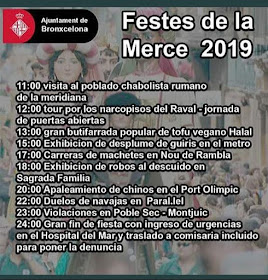 Barcelona, festes de la Mercè, 2019, Merced, Mercedes, Merceditas, Mercé
