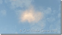 magical light in the sky