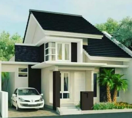Desain rumah minimalis dengan atap pelana