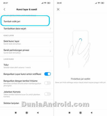 membuat kunci sidik jari note 7