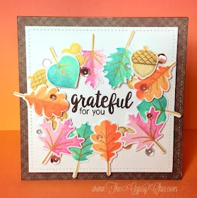Sunny Studio Stamps: Autumn Splendor Fall Leaves Card by Stephanie Davis.