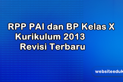 RPP PAI dan BP Kelas 10 Kurikulum 2013 Revisi 2019