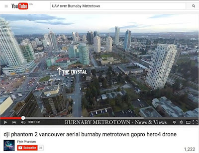 DJI Phantom 2 over Burnaby Metrotown - Feb. 2015