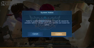 Cara Mengatasi Gagal Update Mobile Legends