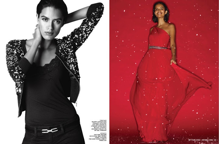 ... : Lakshmi Menon in White House Black Market, Holiday 2011 Catalog