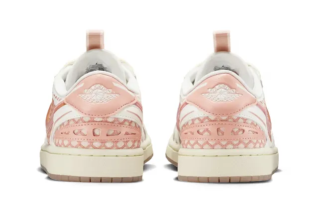 Air Jordan 1 Low Method of Make V3 “Sail/Washed Coral” Glows with Soft Colors and Shine