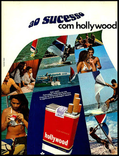 cigarros Hollywood, propaganda anos 70; história decada de 70; reclame anos 70; propaganda cigarros anos 70; Brazil in the 70s; Oswaldo Hernandez;