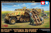 Tamiya 1/48 STUKA ZU FUSS Mtl.SPW.Sd.Kfz 251/1 Ausf.D (32566) English Color Guide & Paint Conversion Chart　