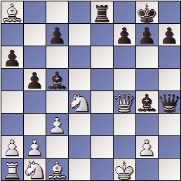 Partida de ajedrez Joaquim Aulina - Francesc Prat, posición después de 19… Dh4