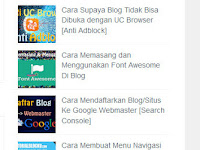 Cara Membuat Random Post Dengan Gambar/Thumbnail Keren Di Blogspot