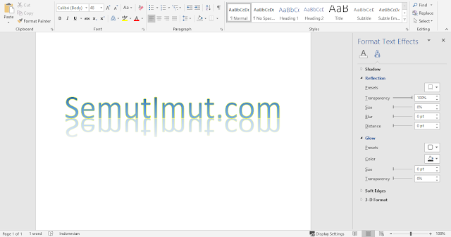 cara membuat tulisan keren di microsoft word