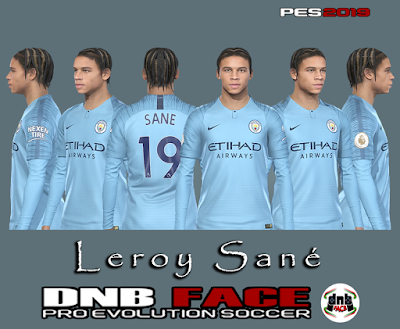 PES 2019 Faces Leroy Sané by DNB