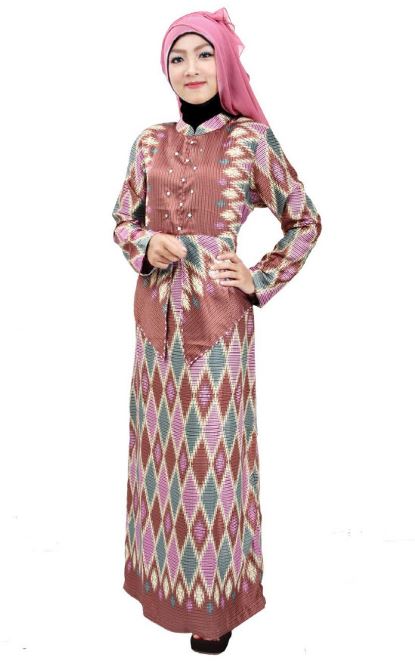 10 Model Gamis  Batik  Untuk  Pesta  Terbaru 2021