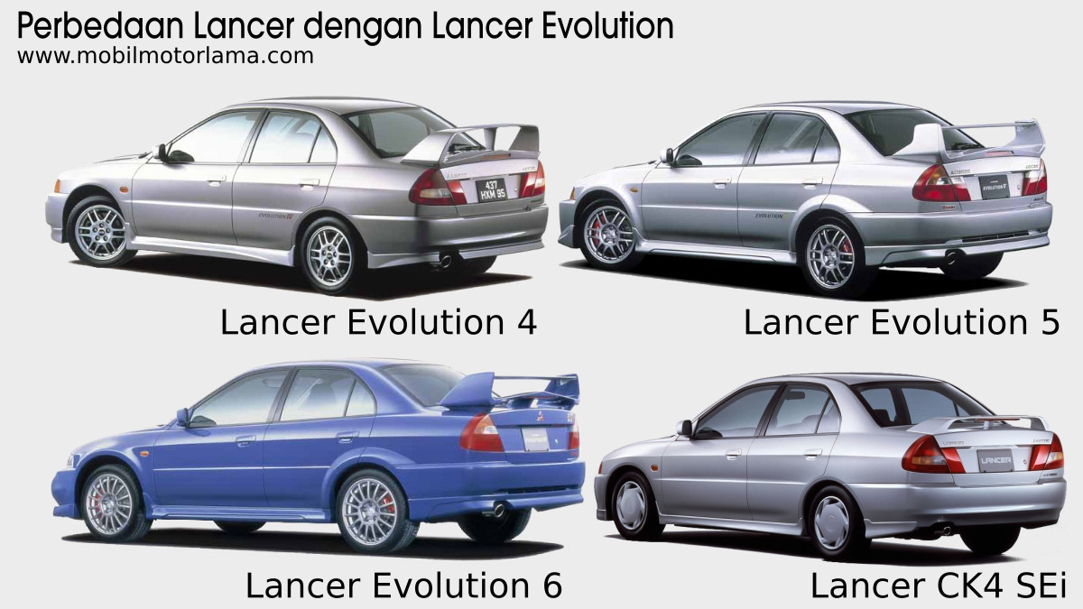 Perbedaan Lancer Evolution 4 5 6 Dengan CK4 Mobil Motor Lama